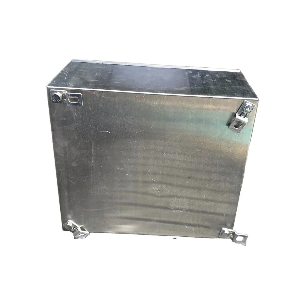 Electronics box. Stainless steel, size 16x14x8, used.